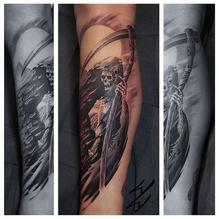 Tattoos - Walt Watts Lady Grim Reaper - 140520
